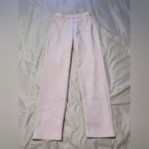 H&M Light Pink Straight-Leg Dress Pants